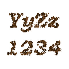 coffee seed font