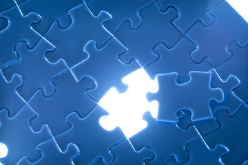 Fototapeta premium Jigsaw business success