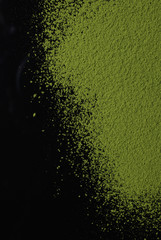 抹茶の散らばり