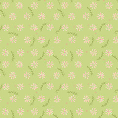 cute little flowers seamless  pattern