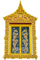 Fototapeta na wymiar Window of church in Thai temple.