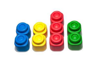 Plastic building blocks