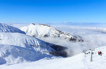 Winter in Tatras, View from the top of Kasprowy Wierch