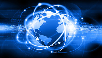 Global communication background