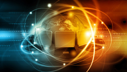 Global  internet connection background