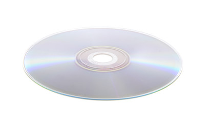 DVD, CD Isolated on White Background
