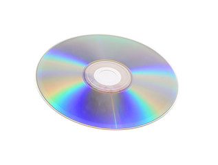DVD, CD Isolated on White Background