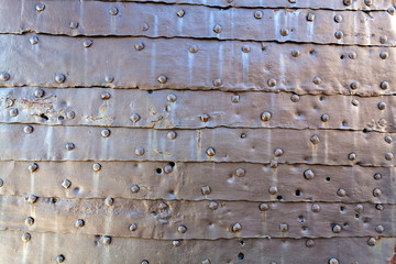 detail of medieval gate door
