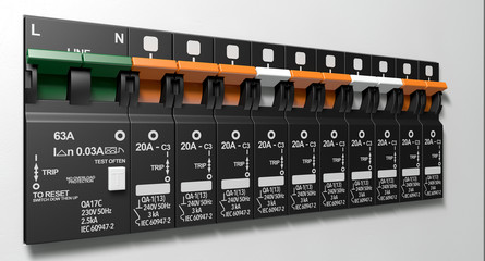 Electrical Circuit Breaker Panel