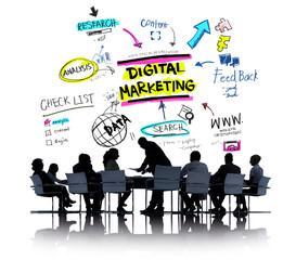 Digital Marketing Branding Strategy Online Media Concept
