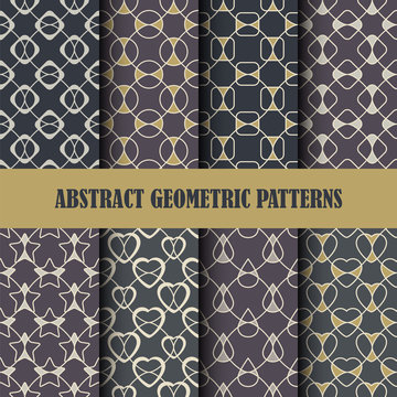 Collection of abstract geometric patterns