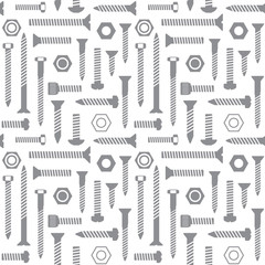 Screws and nuts vector seamless pattern background 3 - 78682596