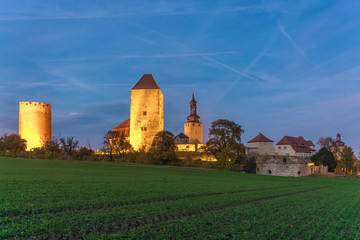Burg Querfurt im Abendlicht