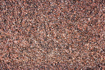 Seamless decorative covering from a quartz crumb
