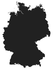 Obraz premium Deutschlandkarte - Map of Germany