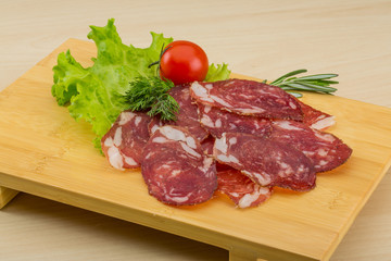 Sliced salami