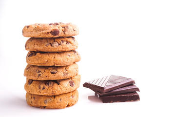 Delicious stack of Chocolate Chip Cookies