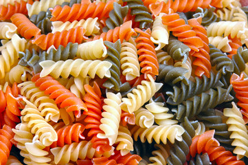 Espirales de pasta para ensaladas