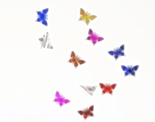 kleine bunte Schmetterlinge