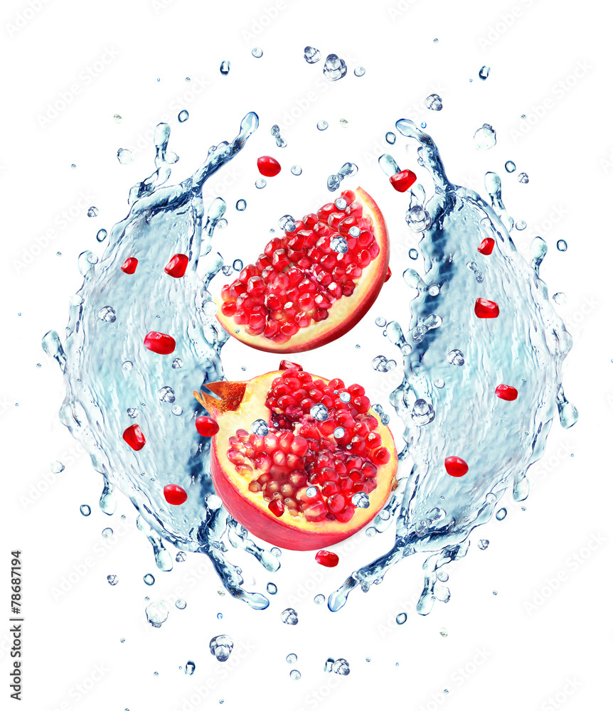 Poster pomegranate splash