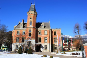 Obraz premium Das historische Rathaus der Stadt Schladming (Steiermark)