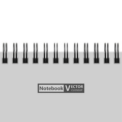 Notebook closeup. Vector