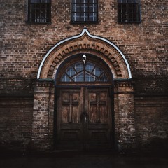 the doors of old church