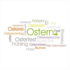 Wort Wolke Cloud Ostern Osterfest