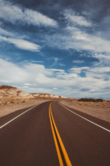 Free road on a sunny day