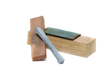 Stone for sharpening a knife