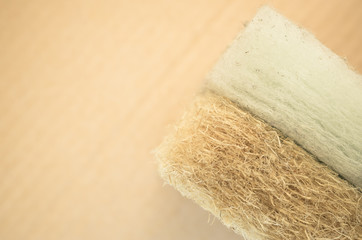 thermal insulating hemp and synthetic fiber panels