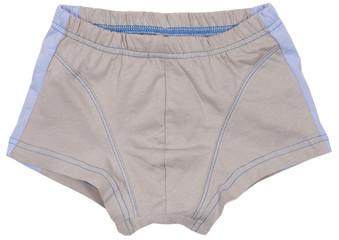 Male underwear isolated on white background.