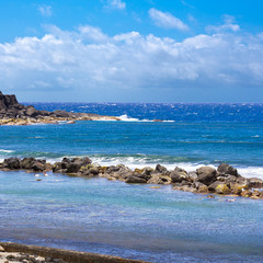 bassin de baignade, Grand'Anse, île de la Réunion
