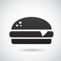 Burger vector icon.