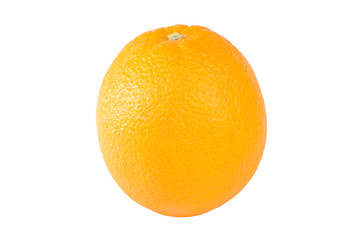 Orange on white background