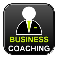 Schwarzer Button: Business Coaching