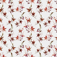 Watercolor grape pattern