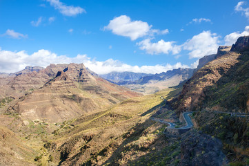 Mountain landscape in Gran Canaria