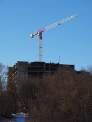 Fototapeta na wymiar building crane