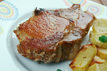 Pork baked  Loins