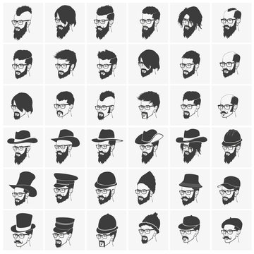 hairstyles with a beard and mustache wearing glasses wearing