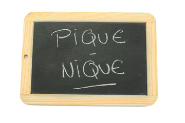 Obraz premium ardoise pique-nique