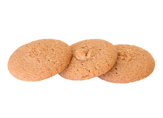 Cookies on a white background.