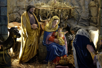 Nativity scene, Church of the Holy Blood in Graz, Austria 