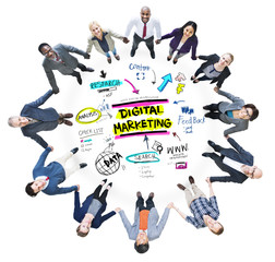 Digital Marketing Branding Strategy Online Media Concept