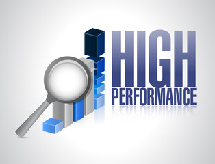 high performance business graph illustration
