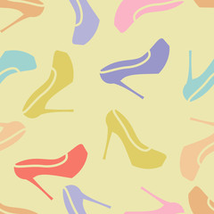 woman shoes pattern  seamless