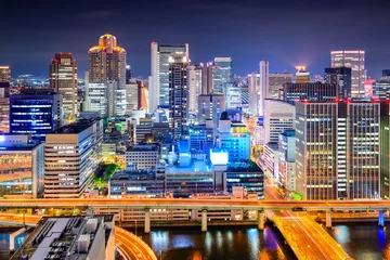 Fotobehang Stadsgezicht van Osaka, Japan © SeanPavonePhoto