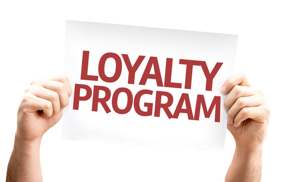 Loyalty Program card isolated on white background