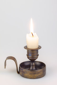 vintage  candlestick isolated